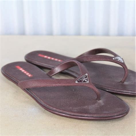 prada woven clogs|Prada flip flops for women.